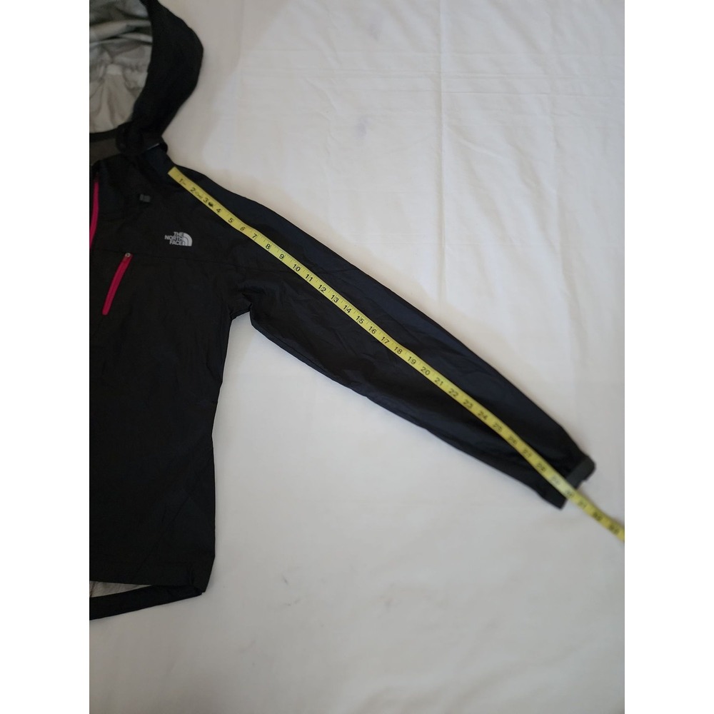 The North Face Women's Hooded Windbreaker Jacket Black/Pink Size S/P - Picture 11 of 12